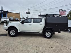 2015 Mitsubishi Triton GLX MN MY15 4X4 Dual Range White