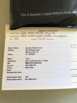 2016 Mitsubishi Triton GLX MQ MY17 4x2 White