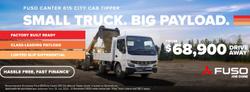 2025 Fuso Canter 615 Tipper WHITE