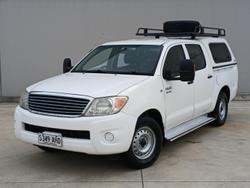 2008 Toyota Hilux SR GGN15R MY08 4x2 Glacier White