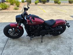 2025 Indian 2025 Indian 1250CC Scout Bobber Limited + Tech Sunset Red Smoke