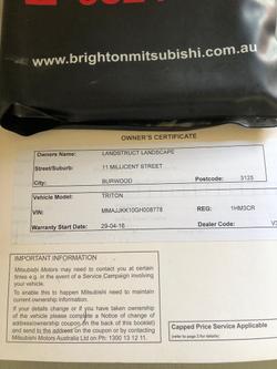 2016 Mitsubishi Triton GLX MQ MY16 4x2 Sterling Silver