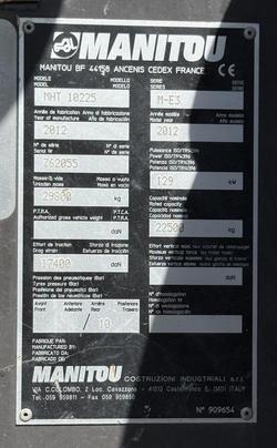 2012 Manitou Mht10225l