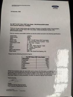 2007 Ford Falcon XR6 Turbo BF Mk II Neo Blue