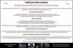 2016 Mitsubishi ASX LS XB MY15.5 White