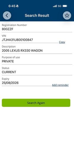 2005 Lexus RX 330 Sports