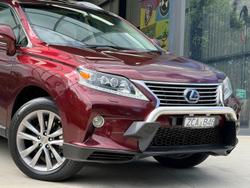 2012 Lexus RX 450h Sports Luxury GYL15R 4X4 On Demand Vermillion