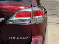 2012 Lexus RX 450h Sports Luxury GYL15R 4X4 On Demand Vermillion