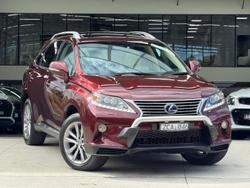 2012 Lexus RX 450h Sports Luxury GYL15R 4X4 On Demand Vermillion