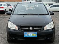 2008 Hyundai Getz S TB MY07 Ebony Black