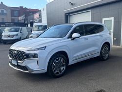2022 Hyundai Santa Fe Hybrid Highlander TM.V4 MY23 4X4 On Demand Glacier White