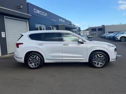 2022 Hyundai Santa Fe Hybrid Highlander TM.V4 MY23 4X4 On Demand Glacier White
