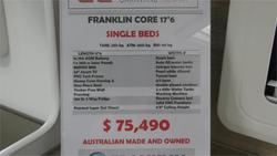 2026 Franklin Core 176 Single Beds
