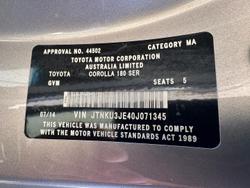 2014 Toyota Corolla RZ