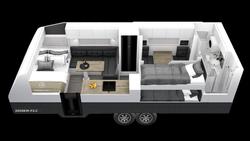 2026 Wonderland RV Amaroo 2 Bunk & Desk Layout