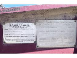 2005 Drake Trailer Australia Quad Axle Low Loader O.D