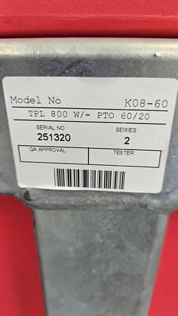 0 Silvan Slimline 800L + 8M Boom Red