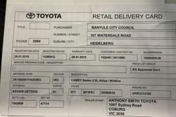 2016 Toyota Camry Altise