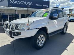 2008 TOYOTA LANDCRUISER PRADO GXL (4x4) KDJ120R 07 UPGRADE WHITE