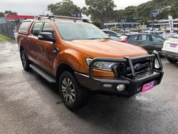 2016 Ford Ranger Wildtrak PX MkII 4X4 Dual Range Pride Orange
