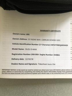 2018 Isuzu D-MAX LS-U High Ride MY18 4x2 Splash White