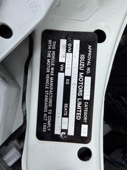 2018 Isuzu D-MAX LS-U High Ride MY18 4x2 Splash White