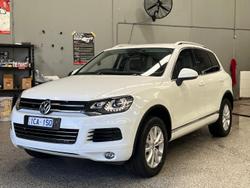 2014 Volkswagen Touareg 150TDI 7P MY14 Four Wheel Drive Pure White