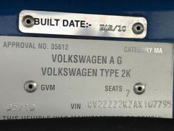 2010 Volkswagen Caddy 2K MY10 Beluga Blue