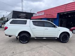 2013 Mitsubishi Triton GLX-R MN MY13 4X4 Dual Range White