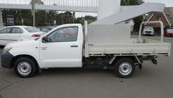 2015 Toyota Hilux Workmate TGN16R MY14 4x2 Glacier White