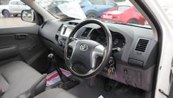 2015 Toyota Hilux Workmate TGN16R MY14 4x2 Glacier White
