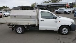 2015 Toyota Hilux Workmate TGN16R MY14 4x2 Glacier White