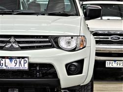 2012 Mitsubishi Triton GLX MN MY12 4X4 Dual Range White