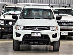 2012 Mitsubishi Triton GLX MN MY12 4X4 Dual Range White