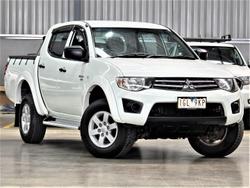 2012 Mitsubishi Triton GLX MN MY12 4X4 Dual Range White