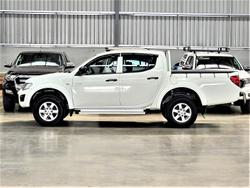 2012 Mitsubishi Triton GLX MN MY12 4X4 Dual Range White
