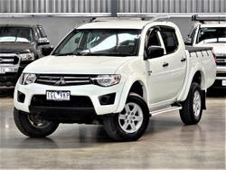 2012 Mitsubishi Triton GLX MN MY12 4X4 Dual Range White