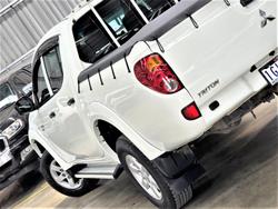 2012 Mitsubishi Triton GLX MN MY12 4X4 Dual Range White