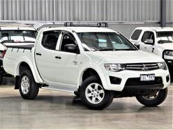 2012 Mitsubishi Triton GLX MN MY12 4X4 Dual Range White