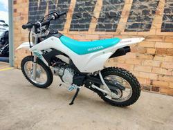 2025 HONDA CRF110F MINI BIKE WHITE