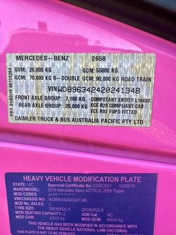 2018 Mercedes-Benz Actros 2658LS PINK