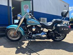 2007 HARLEY-DAVIDSON FLSTF FAT BOY Blue