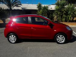 2013 Mitsubishi Mirage ES LA MY14 Red Planet