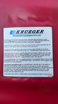 2016 Krueger 24P Drop Deck Red