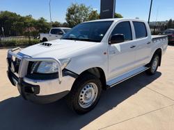 2014 Toyota Hilux SR KUN26R MY14 4X4 Dual Range Glacier White