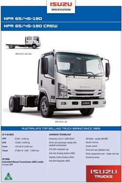 2020 Isuzu N Series NPR 65/45-190