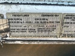 2019 Freightliner Coronado 114 White