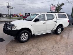 2013 Mitsubishi Triton GLX MN MY14 4X4 Dual Range White