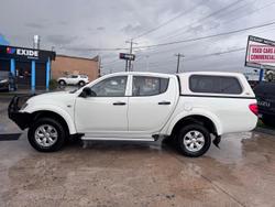 2013 Mitsubishi Triton GLX MN MY14 4X4 Dual Range White