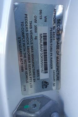 2019 Ford Ranger XL PX MkIII MY19 4X4 Dual Range Arctic White